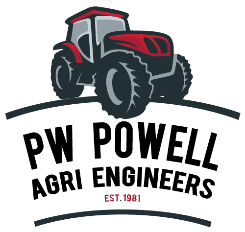 pw powell tractor restoration and agricultural engineers logo
